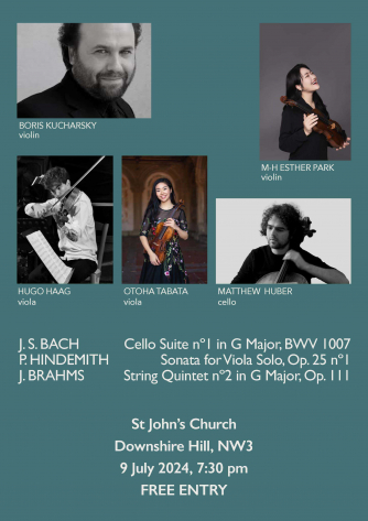 Summer concert: Bach, Hindemith and Brahms