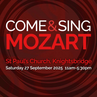Come and Sing Mozart 'Mass in C minor'