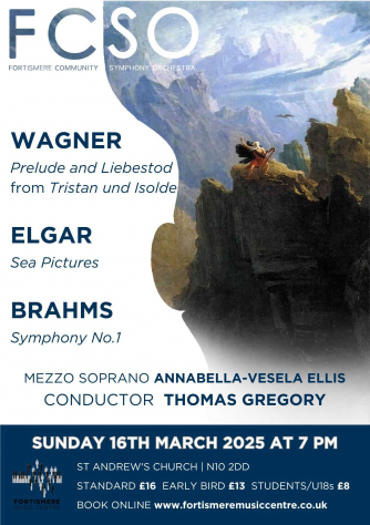 Fortismere Community Symphony Orchestra concert on 16th March