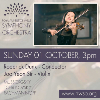 RTWSO at the Assembly Hall Theatre, Tunbridge Wells, featuring virtuosic violinist Joo Yeon Sir.