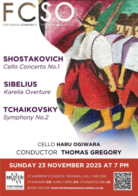 Join us for a lyrical, evocative programme, woven through with folk melodies from Finland to Ukraine and Georgia.