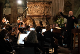 English String Orchestra at the Elgar Festival (photo, Michael Whitefoot)