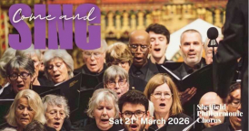 Image shows choir singers performing in St Marie's Cathedral