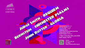 Herts Chorus on tour presents Smith, Bernstein and Rutter at Bath Abbey