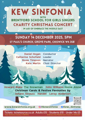 Kew Sinfonia Charity Christmas Concert with Brentford School for Girls Singers