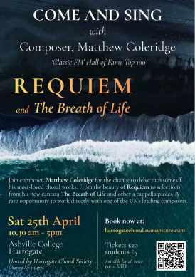 Come and Sing with Composer Matthew Coleridge in Harrogate