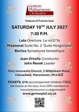 Gorton Philharmonic Orchestra Summer Concert 2027