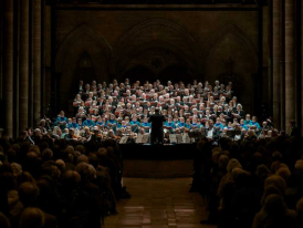 SMS performing in Salisbury Cathedral