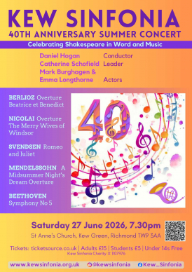 Kew Sinfonia 40th Anniversary Summer Concert